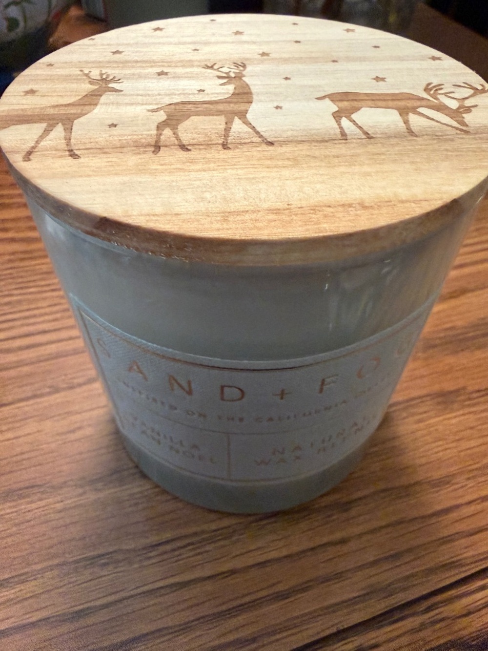 Sand and Fog Christmas Reindeer Candle: Vanilla Bean Noel 21 oz